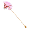 Hobbyhorse with wheels