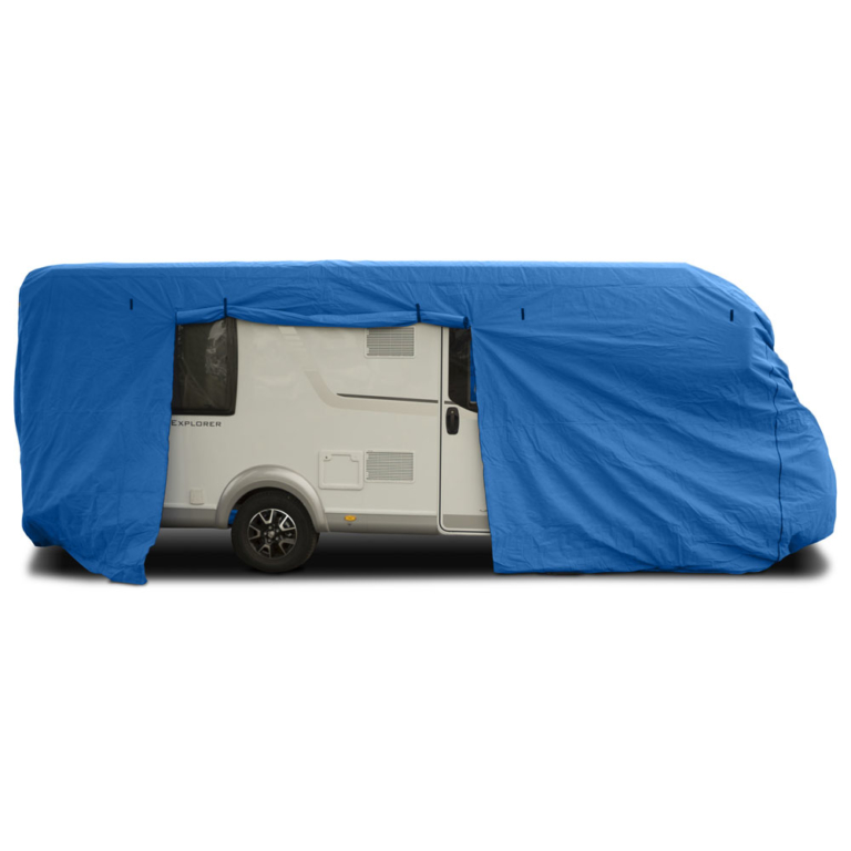 CAPA Wohnwagen Schutzhülle 650x235x240cm - Dunkelblue Abdeckung